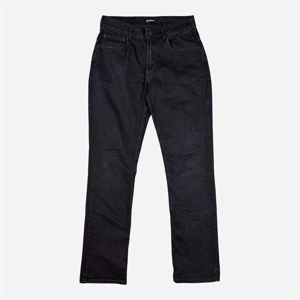 Origin Delta 68 Jeans Mens 32x34 Black Legit Fit Straight Made in USA Stretch